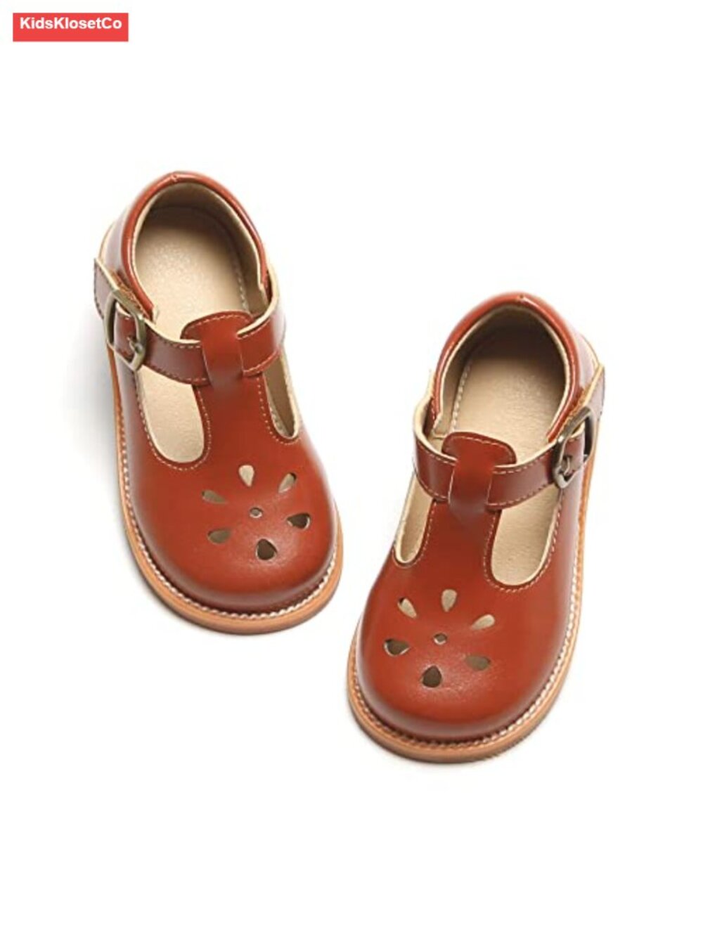 Toddler Girl Mary Jane Dress Shoes Ballet Flats with Cushioned Insole Non-Slip